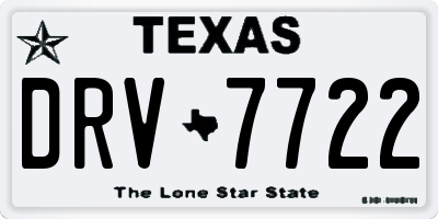 TX license plate DRV7722