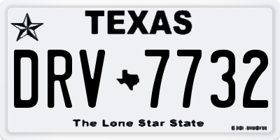 TX license plate DRV7732