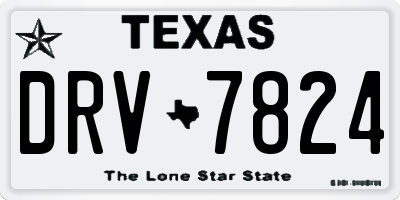 TX license plate DRV7824