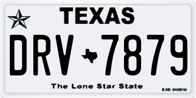 TX license plate DRV7879