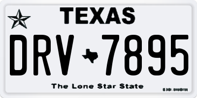 TX license plate DRV7895