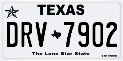 TX license plate DRV7902