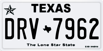 TX license plate DRV7962