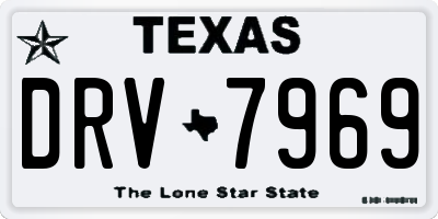 TX license plate DRV7969