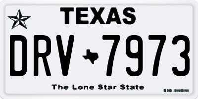 TX license plate DRV7973