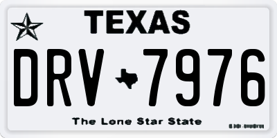 TX license plate DRV7976