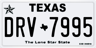 TX license plate DRV7995