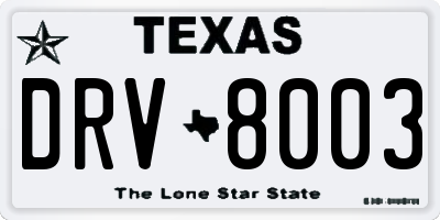 TX license plate DRV8003