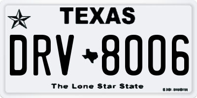 TX license plate DRV8006