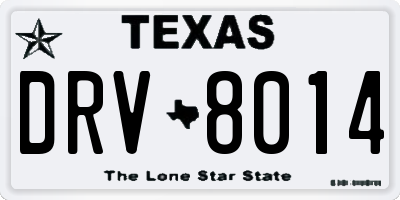 TX license plate DRV8014