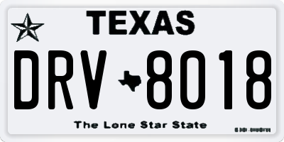 TX license plate DRV8018