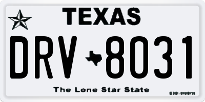 TX license plate DRV8031