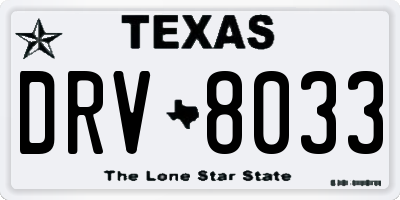 TX license plate DRV8033