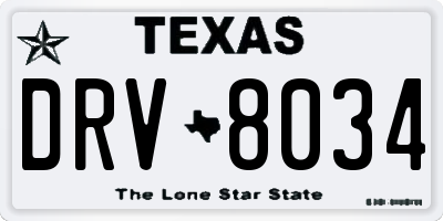 TX license plate DRV8034