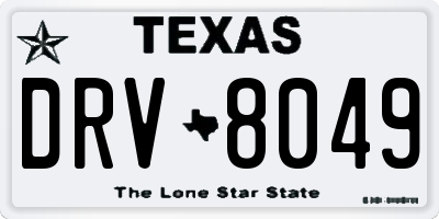 TX license plate DRV8049