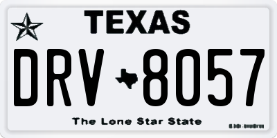 TX license plate DRV8057