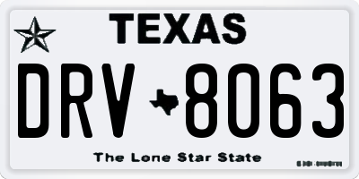 TX license plate DRV8063