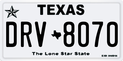 TX license plate DRV8070