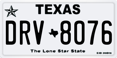 TX license plate DRV8076