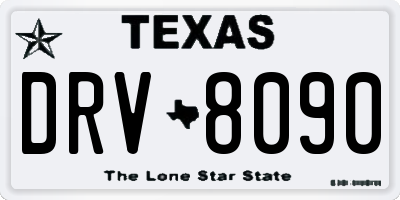 TX license plate DRV8090