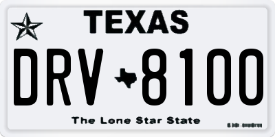 TX license plate DRV8100