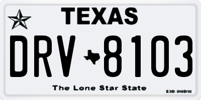 TX license plate DRV8103