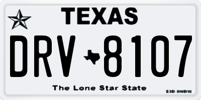 TX license plate DRV8107