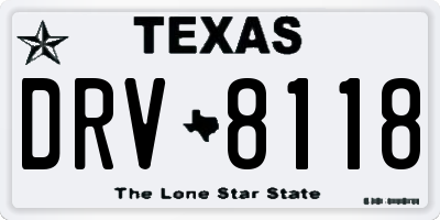 TX license plate DRV8118