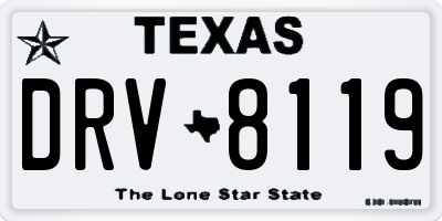 TX license plate DRV8119