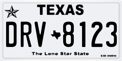 TX license plate DRV8123