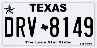 TX license plate DRV8149