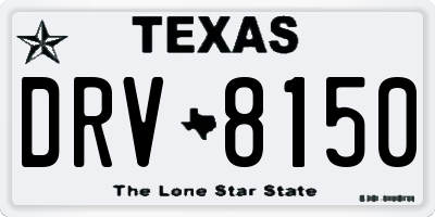 TX license plate DRV8150