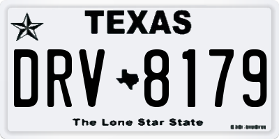 TX license plate DRV8179