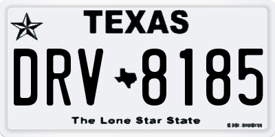 TX license plate DRV8185