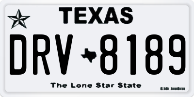 TX license plate DRV8189