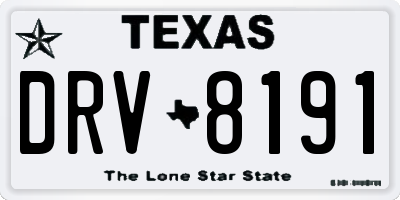 TX license plate DRV8191