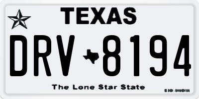 TX license plate DRV8194