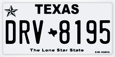 TX license plate DRV8195