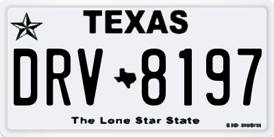 TX license plate DRV8197