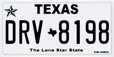 TX license plate DRV8198