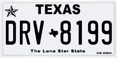 TX license plate DRV8199