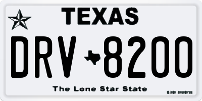 TX license plate DRV8200