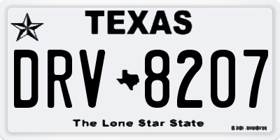 TX license plate DRV8207