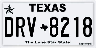 TX license plate DRV8218