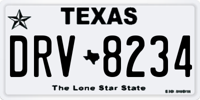 TX license plate DRV8234