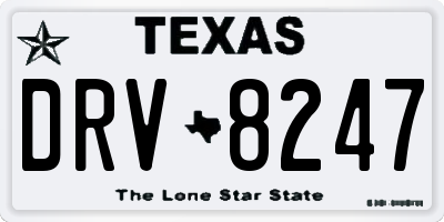 TX license plate DRV8247