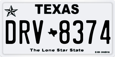 TX license plate DRV8374