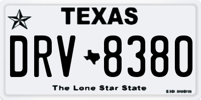 TX license plate DRV8380