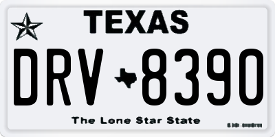 TX license plate DRV8390