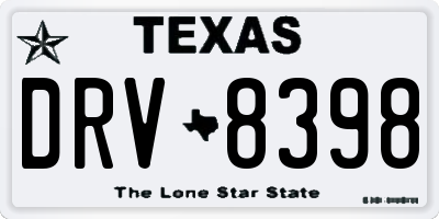 TX license plate DRV8398